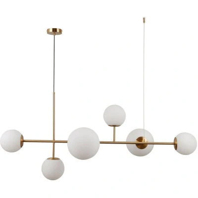 Image of Italux Vailante Modern 6 Light Bar Pendant Ceiling Light, E27+E14