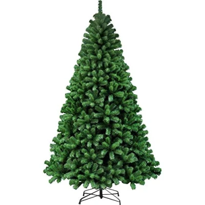 Image of Flickbuyz 7ft Green Pine Bushy Artificial Colorado Xmas Trees With Metal Stand 1000 Tips Christmas Tree