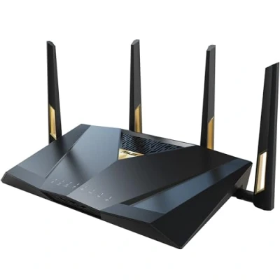 Image of ASUS RT BE88U Dual band WiFi 7 AiMesh Extendable Performance Router, 4K QAM, MLO, 10G ports, SFP+, Four 2.5G 1G 34G WAN/LAN capacity, Subscription free network security, VPNs