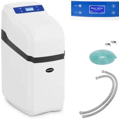 Image of Uniprodo Automatic Water Softener System Descaling Hard 1 6 PPL. 12L 1.4 2.6m3/hr UNI_WATERSOFTENER_1000A (Control Valve ASD2, Operating Pressure 1.5 5.0 bar, 20kg Salt)