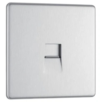 Image of BG Electrical Single Telephone Slave Socket