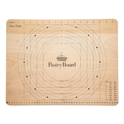 Image of KitchenCraft Wooden Pastry Board with Measures