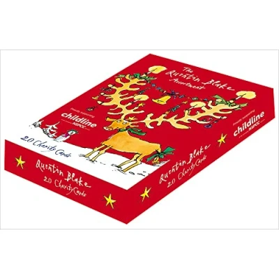 Image of Box of 20 Quentin Blake Childline Charity Christmas Cards