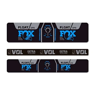 Image of STAR SAM Stickers Compatible with Fox Float Performance DPS EVOL 2021 Light Blue 1 cm
