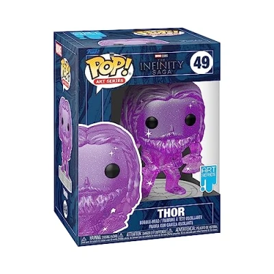 Image of Funko Pop! Artist Series: Marvel Infinity Saga Object Thor Purple Avengers Collectable Vinyl Figure Includes Premium Plastic Protector Display Case Gift Idea Official Merchandise