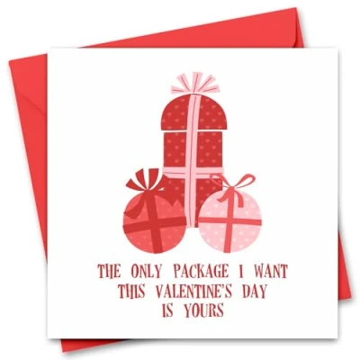 Image of Funny Valentine&#039;s Day Card for Him or Her Girlfriend, Boyfriend, Husband Wife Fiance Fiancee Rude Joke