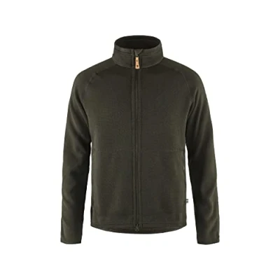 Image of FJALLRAVEN Men&#039;s Övik Fleece Zip Sweater M Sweatshirt, Green, UK
