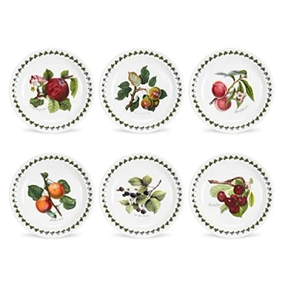 Image of Portmeirion Home &amp; Gifts Plate (R), Multi colour, Set of 6
