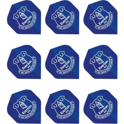 Image of FOCO Officially Licensed Everton Football Club Dart Flights Extra Thick 75 Micron 3 Sets per pack (9 Darts in total) Professional Accessories