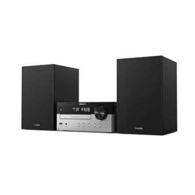Image of Philips M4205/12 Micro Hi Fi Music System with Bluetooth 60W RMS CD, MP3 USB, FM Bass Reflex Loudspeakers USB Port for Charging