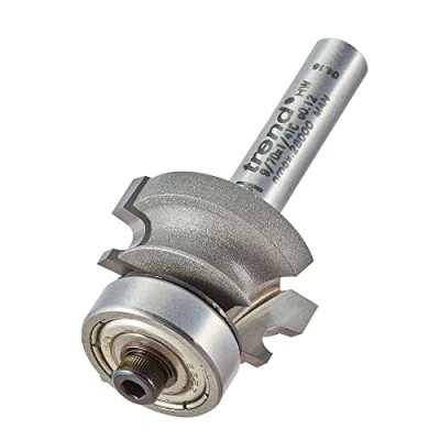 Image of Trend Professional Bearing Guided Corner Bead Router Cutter, 1/4 Inch Shank, 23mm Cut Diameter, 16mm 2mm Radius, 9/70X1/4TC