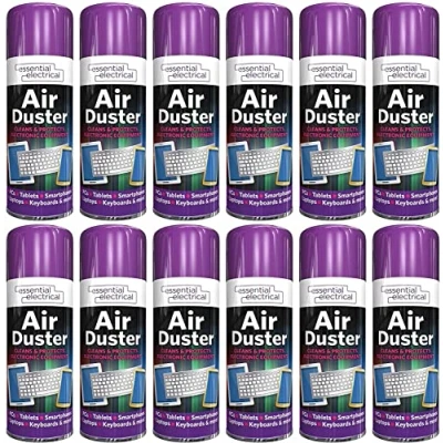 Image of Bedding Home Compressed AIR CAN Duster Spray Cleaner Clean &amp; Protects Laptop Keyboard Electronics 400ML (8)