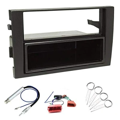 Image of Sound way 1 DIN in dash car stereo adapter fascia compatible with Audi A4 B6 B7 / Seat Exeo