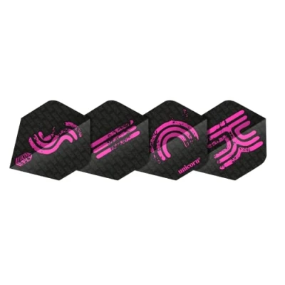 Image of Unicorn UltraFly Slang Darts Flights Sick Pink Design Standard Plus Shape Ultra Durable 100 Micron Polyester PET