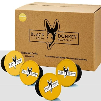 Image of Black Donkey Coffee Roasters 60 Pods Compatible with Dolce Gusto®* machines (CREMOSO, Capsules, Servings)
