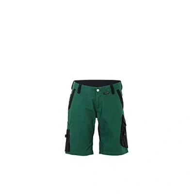 Image of Planam Norit 6464 Women&#039;s Shorts Green Black Size XL