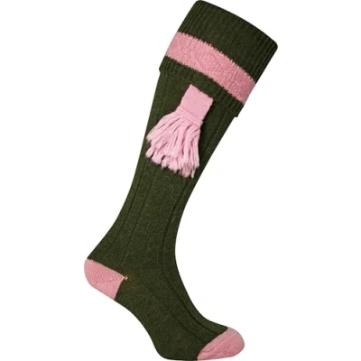 Image of JACK PYKE Ladies Shooting Socks Pink 5 to 8 UK