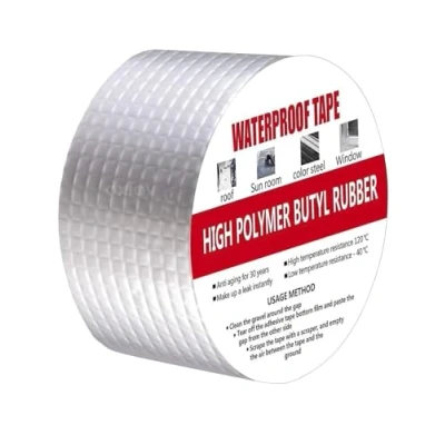 Image of Waterproof Tape, 50mm(W) x 5M(L) Butyl Tape for Leaks and Outdoor Use, Flashing Roof Sealant, Repair Repairing Crack, Gutter