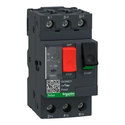 Image of Schneider GV2ME21 Manual Motor Starter 17.00 23.00A Amp