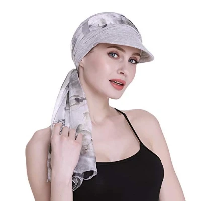 Image of FocusCare Cotton Newsboy Cap for Women Patients with Breast Cancer Bald Scalp Headwear