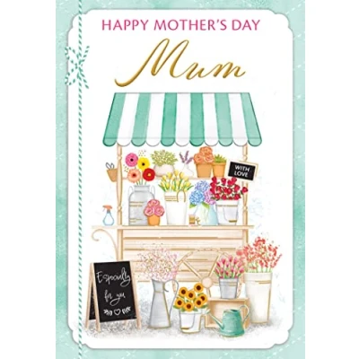 Image of Piccadilly Greetings Happy Mother&#039;s Day Card 7 x 5 inches