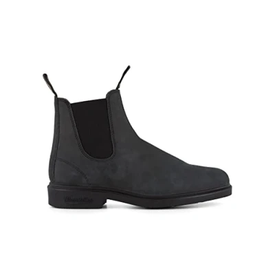 Image of Blundstone 1308 Rustic Black Leather Chelsea Dress Boots 3.5