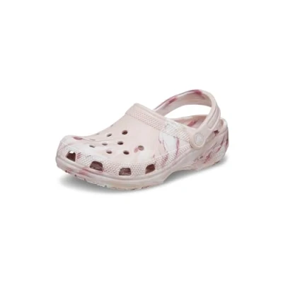 Image of Crocs Classic Marbled Unisex Pool slides quartz/multicoloured, Size: M5W6, Quartz/multi coloured Synthetics