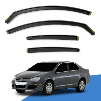 Image of Edgevisors Wind Deflectors Set Fits: VW Jetta MK5 2005 2011 4 Door Saloon 4pc