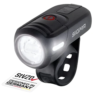 Image of SIGMA SPORT Aura 45, LED Bike Light, 45 Lux, StVZO Approved, Battery Powered Front Light