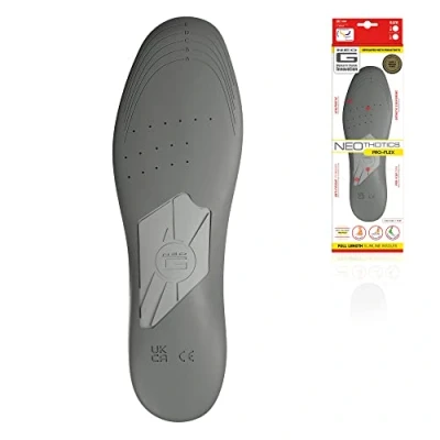 Image of Neo G NeoThotics Pro Flex Plantar Fasciitis Arch Support Insoles for Women and Men Full Length Slimline Orthotic Inserts Anti Fatigue Shoe Foot Pain Relief L/XL