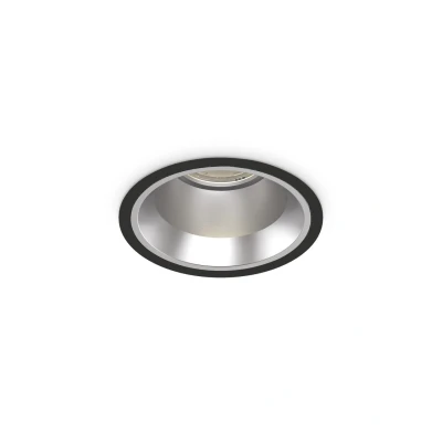 Image of Off Round Recessed Downlight Black 11cm 4000K