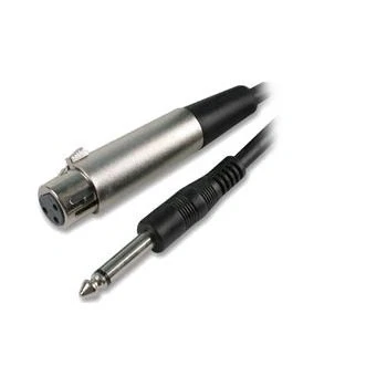 Image of Ex Pro® 6.35mm Mono Jack Plug to XLR Socket Microphone Cable 2m