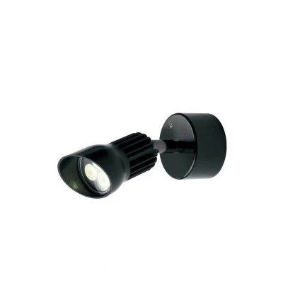 Image of Adjustable 3000K Black 8W LED Wall Light IP65 240V Collingwood