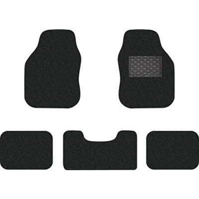 Image of Nicoman Universal Non Slip Dirt Traper Jet Washable Car Mat(BLACK, Full Set 5 Piece Including Rear Middle)