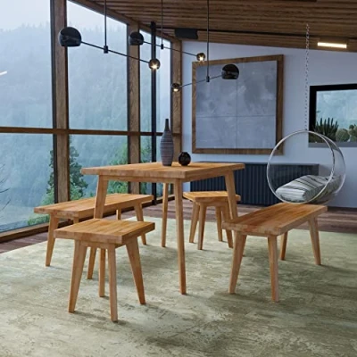 Image of Krok Wood Dining Table Hans Beech 75x50x75 cm