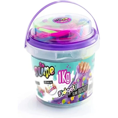 Image of So Slime 1KG Fidget Bucket, Colourful + Storage Bucket and Toys, Stretch Squeeze, ASMR