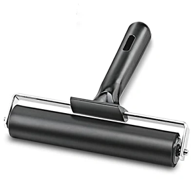 Image of Rubber Roller, Ideal for Anti Skid Tape Construction Tools, Print, Ink and Stamping Tools (Black, 15CM)