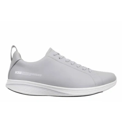 Image of MBT M360 E2 Men&#039;s Trainers. Modern Style. Anatomical and Comfortable Walking Physiological Footwear for Comfort Stability with Rocker Sole. Colour: Grey.