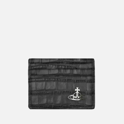 Image of Vivienne Westwood Croc Effect Leather Cardholder