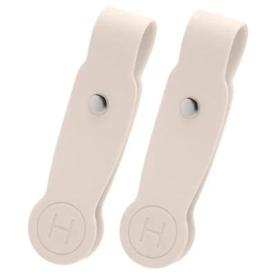 Image of HKNR Hat Clip for Travel, Strong Magnetic Holder Traveling Bags, Backpacks, Luggage, Purse, Totes and More, Hands Liberate Travel Accessories (Beige 2 Pcs)
