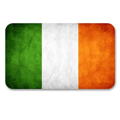 Image of 2 x 10cm/100mm Irish Flag Window Cling Sticker Car Van Campervan Glass #6185