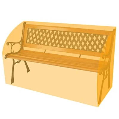 Image of Albert Austin 3 Seater Garden Bench Swing Cover Patio and Furniture Protective Seat Covers Outdoor Waterproof, Windproof, Dustproof, Heavy Duty UV Resistant