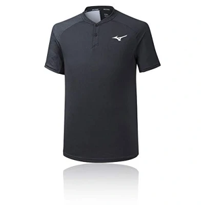 Image of Mizuno Shadow Mens Black Polo Shirt Size Small