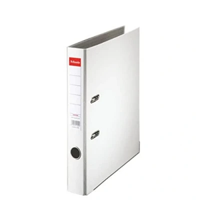 Image of Esselte A4 Lever Arch File, White, 52mm Spine, Plastic, Pack of 1, 81190