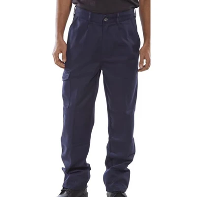 Image of HEAVYWEIGHT DRIVERS TROUSERS NAVY BLUE 30