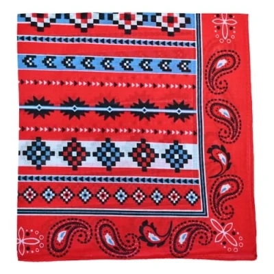 Image of paisley Print Men&#039;s Cotton Funky Headband Scarf Headwear Bandana UK Geometric