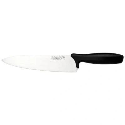 Image of Rockingham Forge Essentials 8007 Range Lightweight Stainless Steel 8 Chefs Knife with Black Handle, Individually Carded