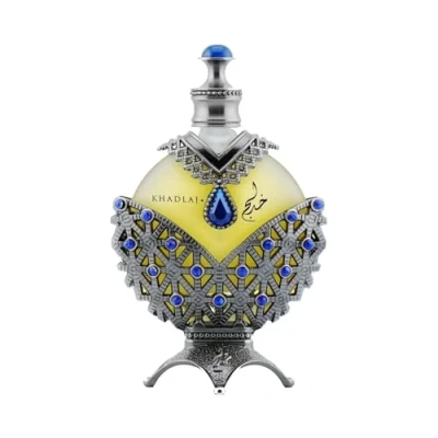 Image of Hareem Al Sultan Blue 35ml Perfume Oil by Khadlaj Citrus Jasmine Musk Amber Fragrance Alcohol Free for Men and Women Made in UAE