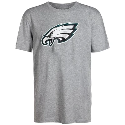 Image of Fanatics NFL Crew Philadelphia Eagles Men&#039;s T Shirt, grey / white, XXL