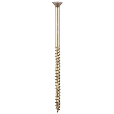 Image of TIMco 60200VY PZ3 CSK ZYP Velocity Screw 6.0 x 200 Yellow (Box of 100)